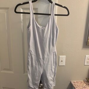 Lululemon Athletica Light Gray Sleeveless Jumpsuit
